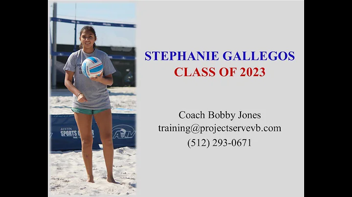 Stephanie Gallegos Class of 2023 Winter Beach Voll...
