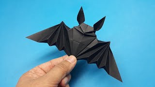 Origami Bat. Idea for Halloween. How to make Bat with paper. by Origami Paper Crafts 1,277 views 1 year ago 23 minutes