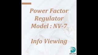NV-7 Power Factor Regulator (Info Viewing)