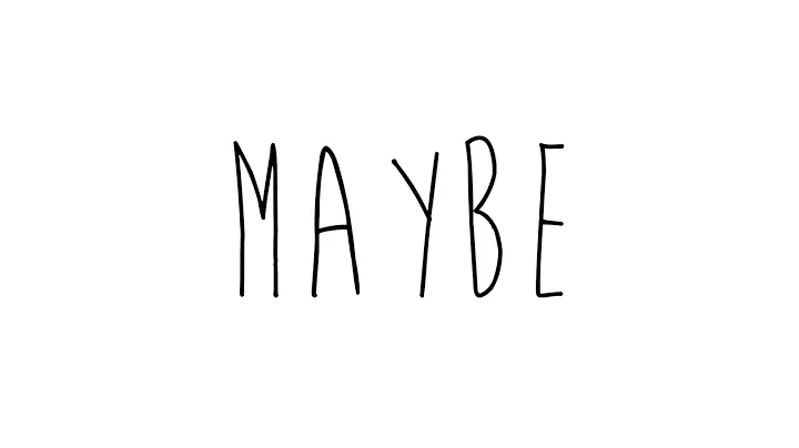 Maybe - Cover