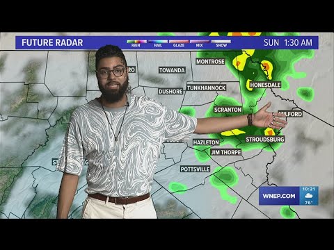 10PM Update: Tracking multiple rounds of storms for Sunday - YouTube