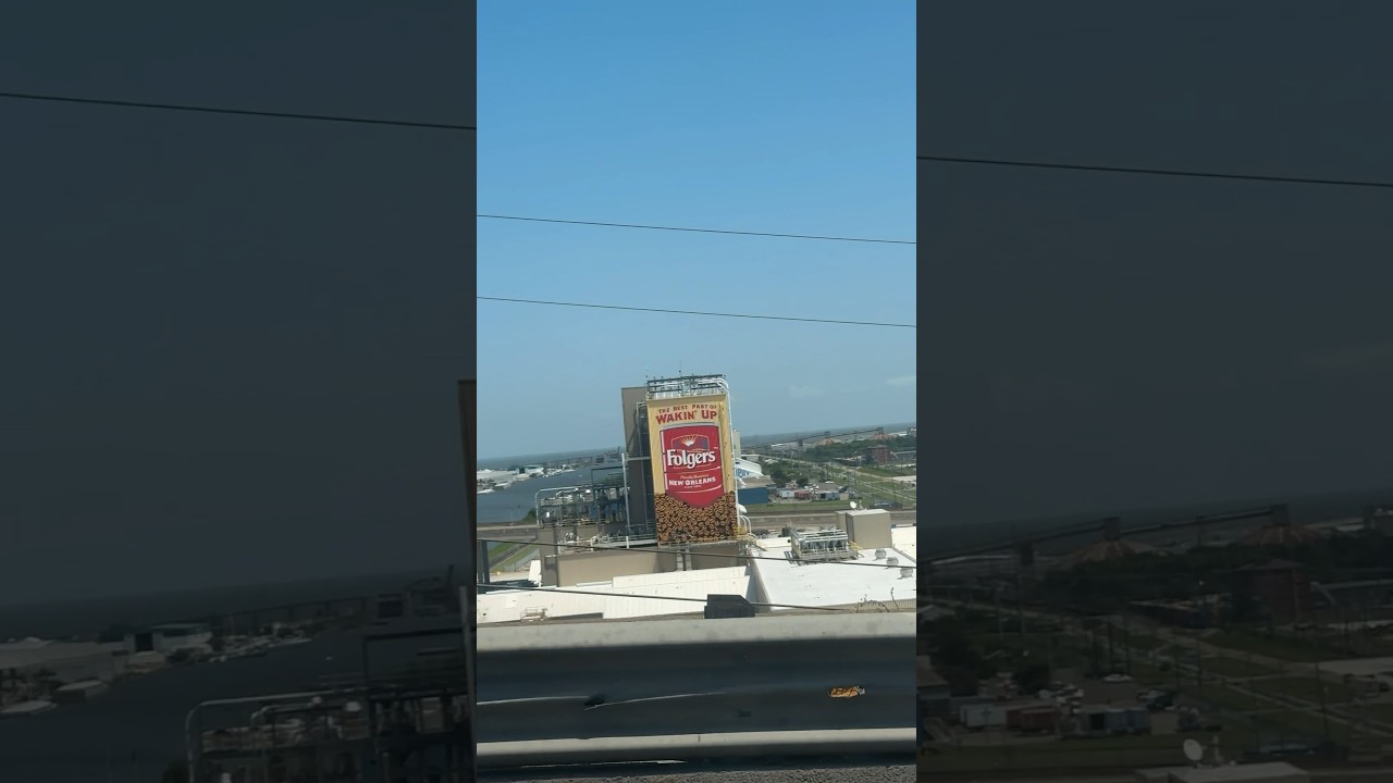 Folgers coffee factory, intercoastal canal waterway, New Orleans East