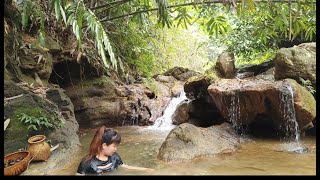 Bathing in the stream and looking for giant snails in the cool stream tập 7