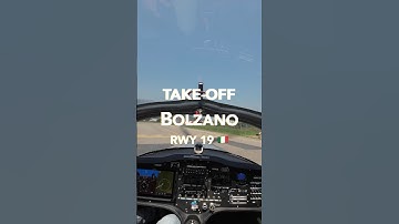 Daily Dose of Aviation: Take-off At Bolzano Airport RWY 19 #shorts