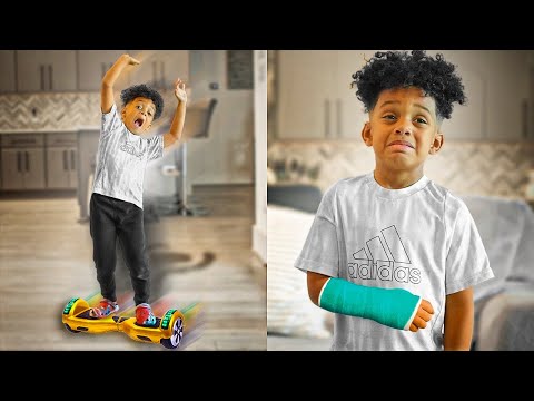 KID BREAKS HIS ARM RIDING A HOVERBOARD, What Happens Next Is SHOCKING | The Prince Family Clubho