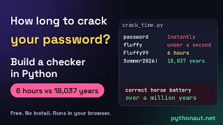 Full How Long Would It Take to Crack Your Password Build a Checker in Python News