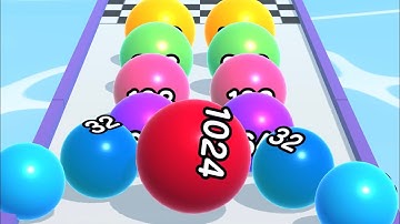 BALL RUN 2048 GAME ⚽️✨ All Levels Gameplay Walkthrough Android, iOS v.47