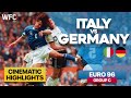 Italy 0-0 Germany | EURO 1996 Group C Match | Highlights & Best Moments