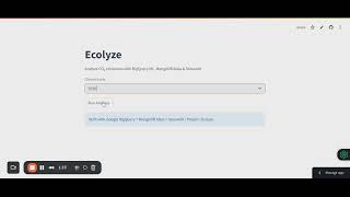 Ecolyze - Ai in Action Mongodb Challenge