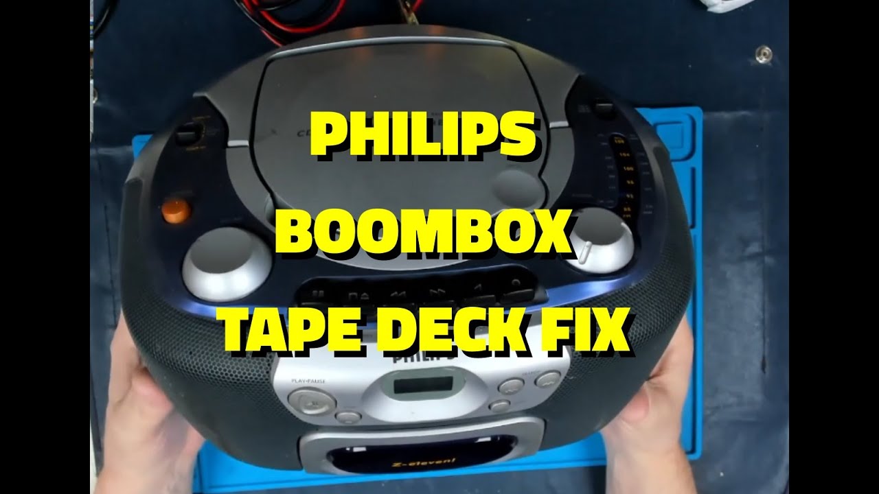 Philips BoomBox Cassette Deck belt replacement YouTube