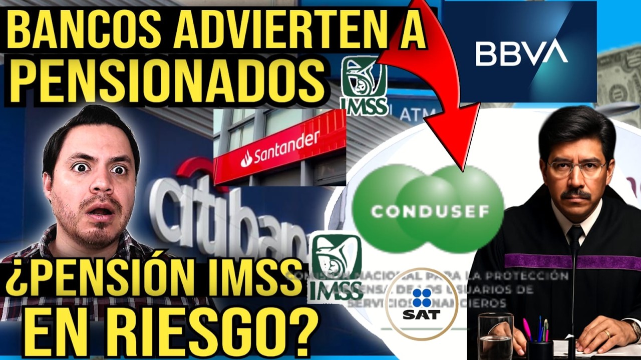 PENSION IMSS EN RIESGO POR NUEVOS COBROS DE BANCOS😱CONDUSEF LANZA AVISO URGENTE💥SHEINBAUM PRESUMIDA🤩