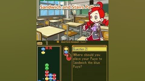 Puyo Puyo 7 NDS Tutorial Part 7 Sandwich and Stairs Pattern