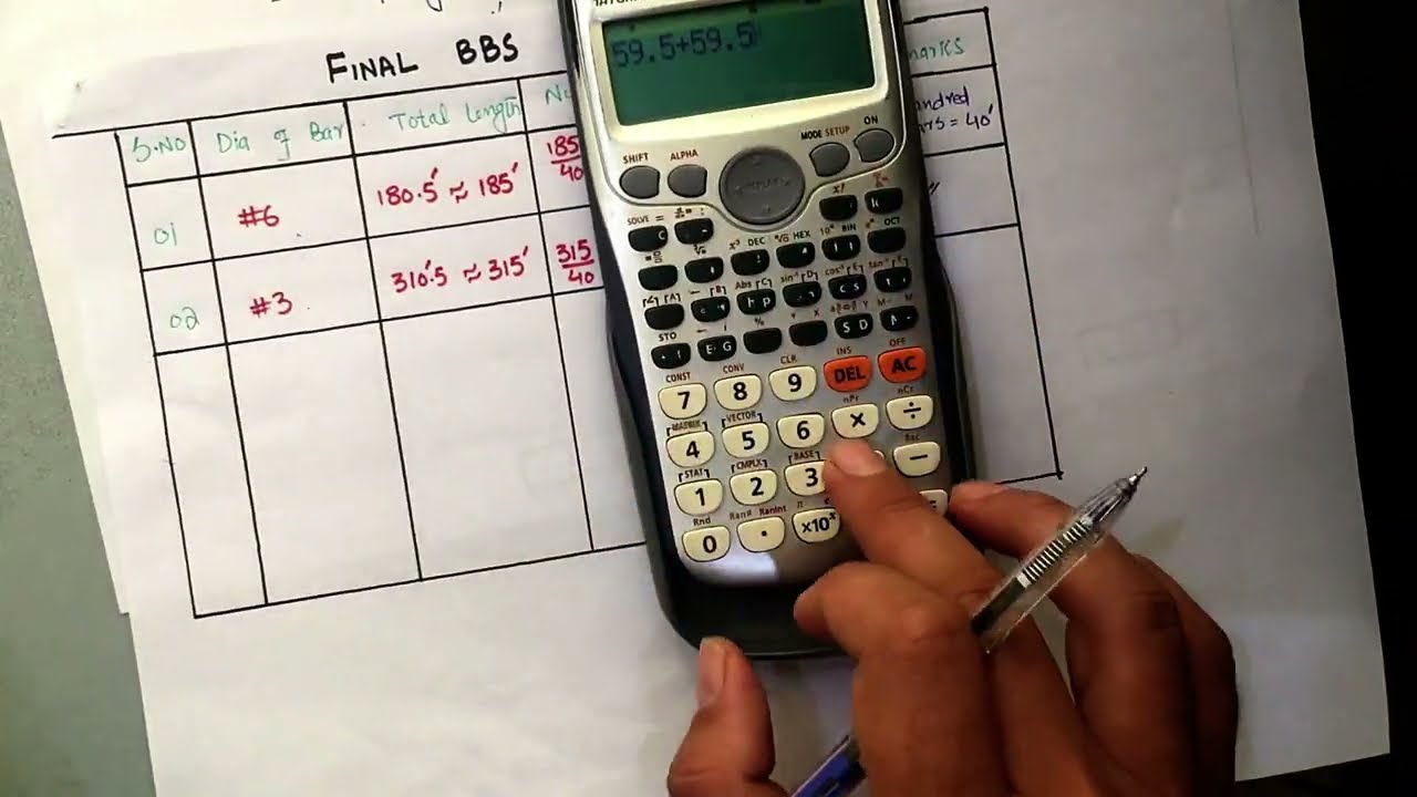 BBS for beam part 3 | Bar Bending Schedule Basics | BBS OF STEEL REINFORCEMENT | Quantity surveying