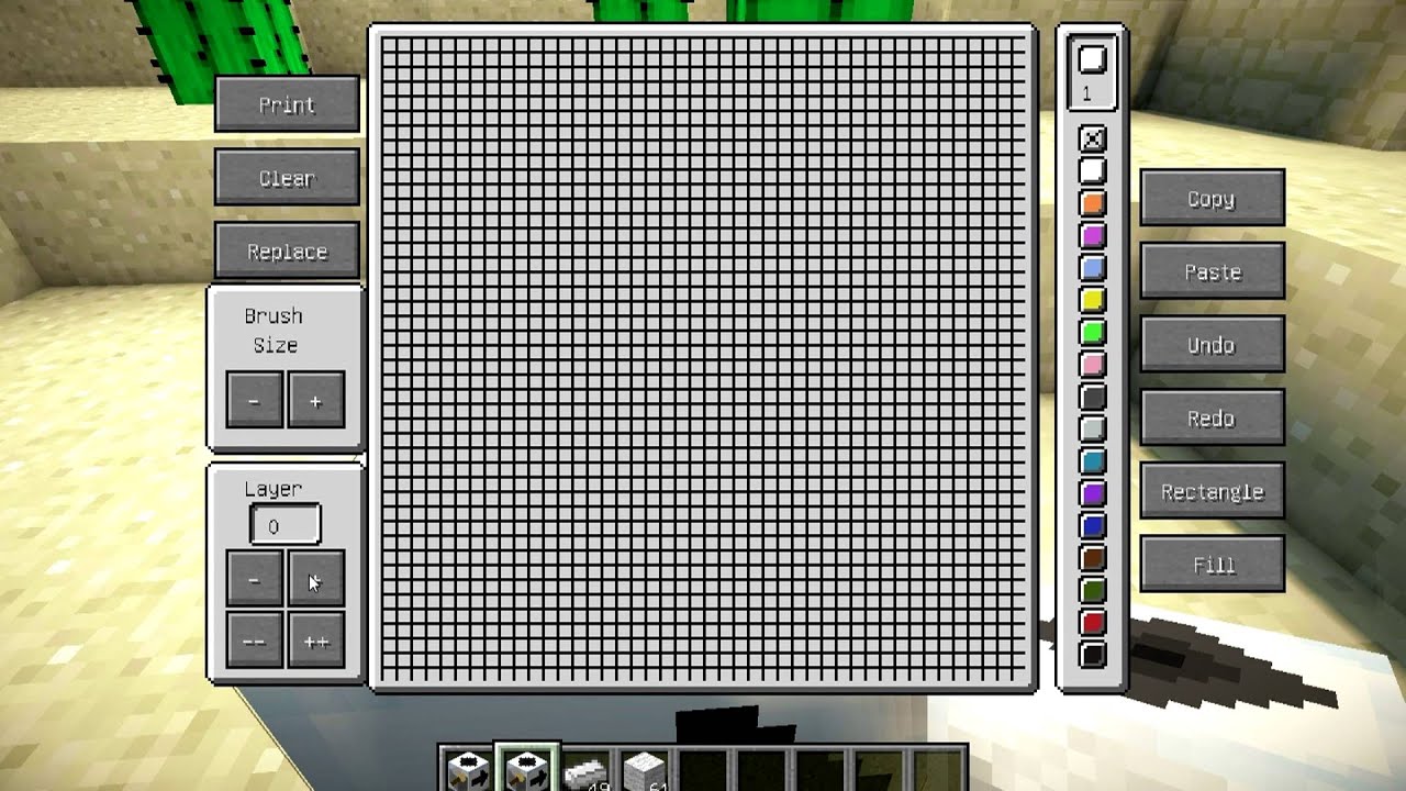 Minecraft Pixel Printer Tutorial – HIQNVA