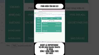QUERY và IMPORTRANGE — bộ đôi giúp Google Sheets tự động tổng hợp dữ liệu XUẤT NHẬP TỒN