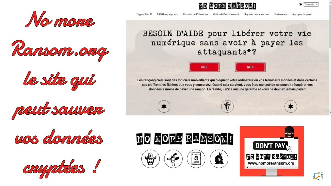 Nomoreransom le site qui peut sauver vos données cryptées par un Ransomware