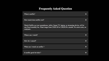 How to Create an animated Netflix-Inspired FAQ Section: Step-by-Step Tutorial! #javascript