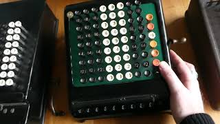 Three generations of the Burroughs Calculator