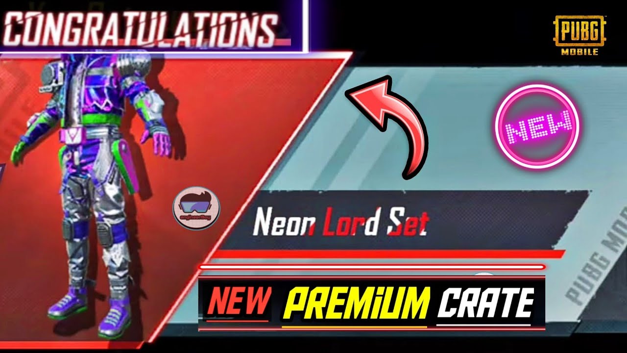 New Premium Crate Opening | Neon Lady Set | Premium Crate Opening pubg mobile | Neon Lord Set | M416