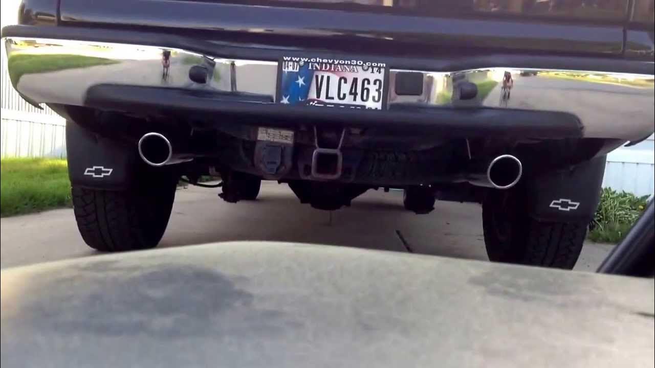 04 Silverado 5.3 Flowmaster Super 44. Dual Exhaust! - YouTube