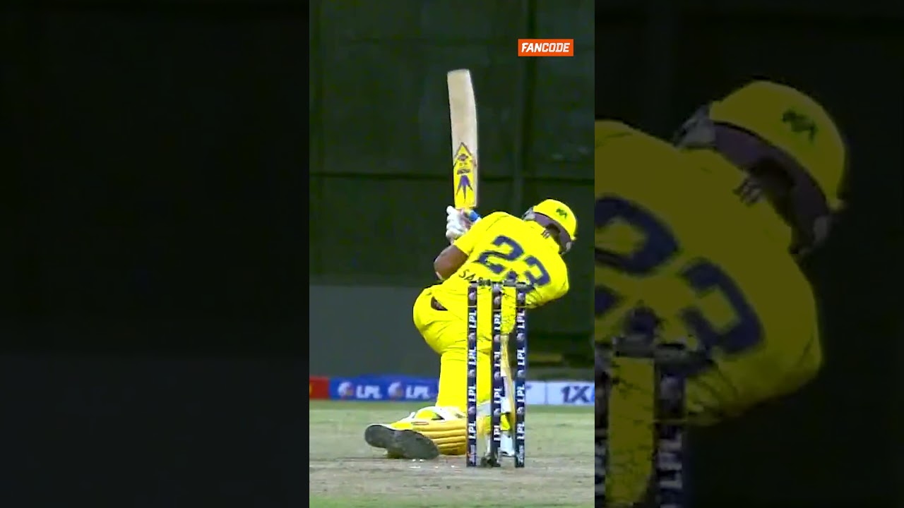 Pure instinct doesn’t need eyes 😮‍💨 #LPL2026 #LankaPremierLeague #T20Cricket #Cricket #Six #shorts