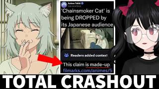 Modern Audience Is CANCELING "Evil" Chainsmoker Cat Anime And Getting Brutalized By Community Notes