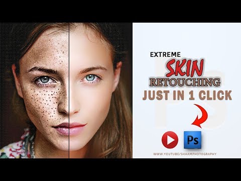 Photoshop Tutorials - Skin Retouching With One Click Easy Way To Remove Skin Blemishes
