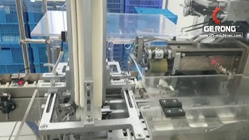 Medicine tablet blister tray feeding cartoning machine with paper leaflet folding feeding system