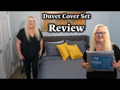 Bedsure White Duvet Covers Queen Size - Washed Duvet Cover, Soft Queen Duvet Cover Set