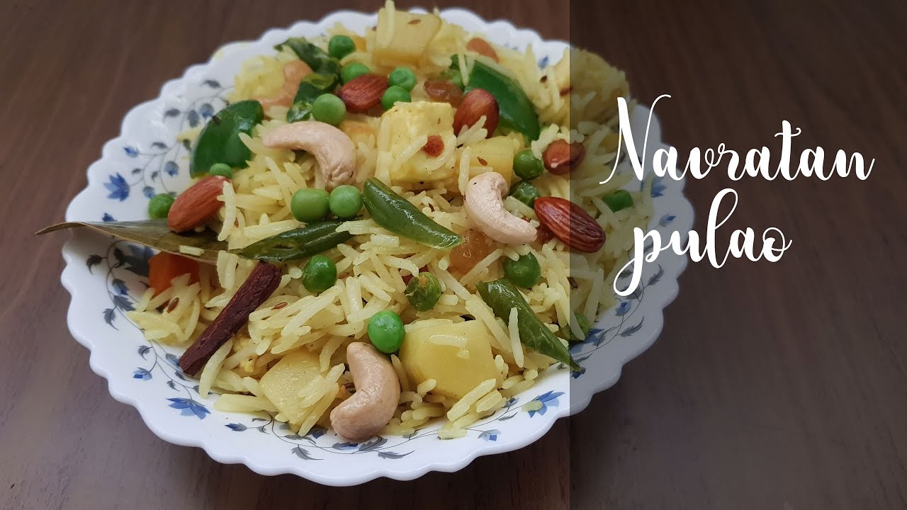 Navratan PulaoHow to make Navratan PulavIndian Vegetarian recipes