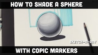 How to shade a sphere with markers