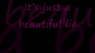 Video thumbnail of "Nick Carter & Jennifer Page Beautiful Lie with lyrics"