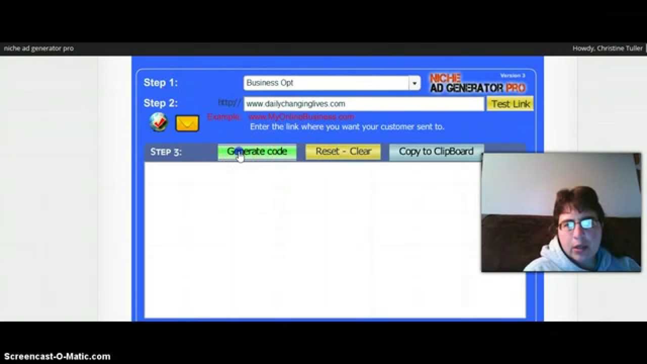 How To Use Niche Ad Generator Pro - YouTube