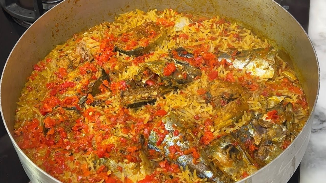 How to make Coconut palm oil rice / Baddest combo 