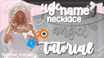 ♡ beginner friendly UGC name necklace tutorial {READ DESC}