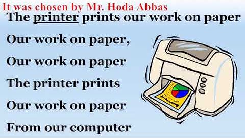 Parts of the Computer song