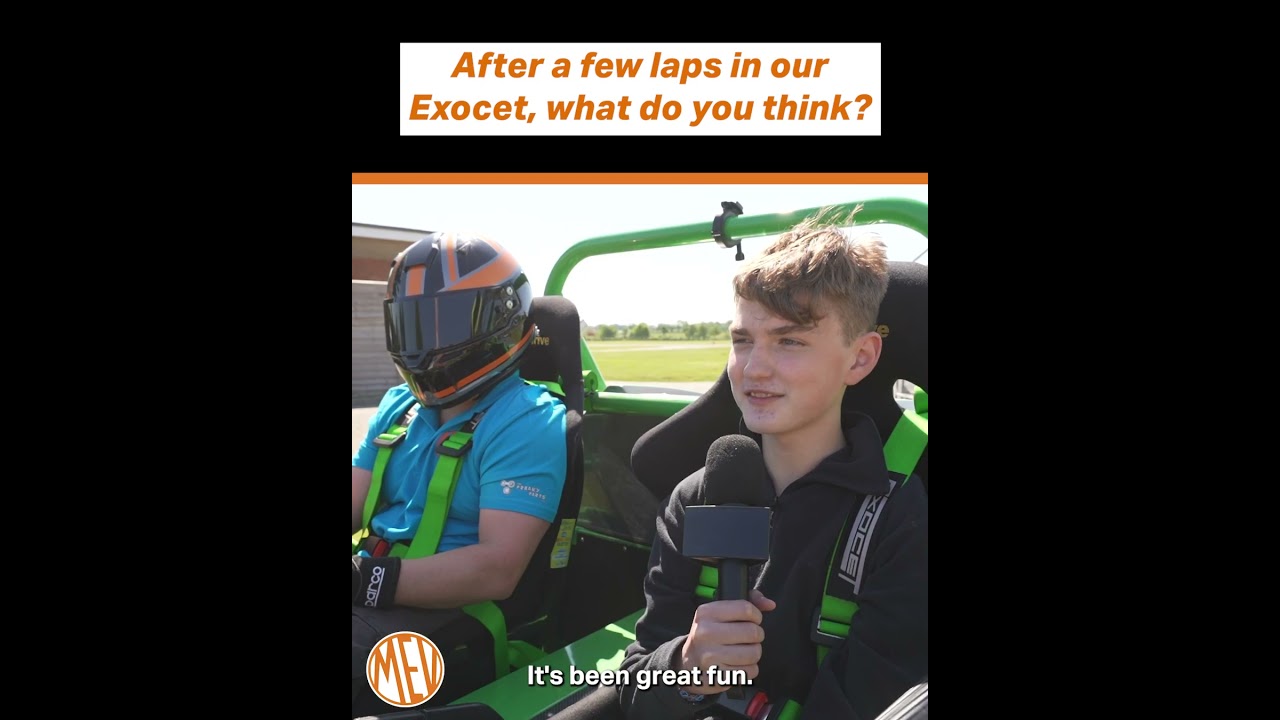 Passengers reactions after a few laps in our MEV Exocet