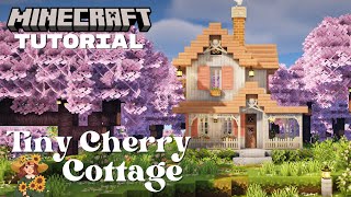 Tiny Cherry Cottage - Aesthetic Minecraft Tutorial