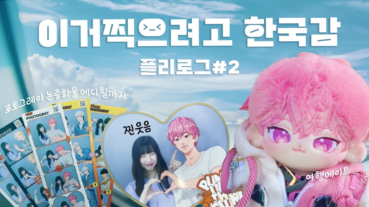 [플리로그] 일본플리 한국가다! 포토그레이+ 논중화물 메디힐까지 굿즈왕창 사오기!
