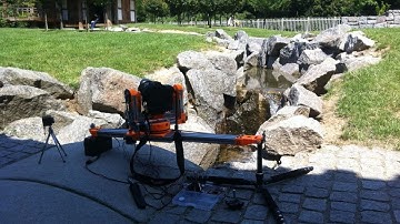 first outdoor test of a DIY-Slider for Video and Timelapse, 3D printed