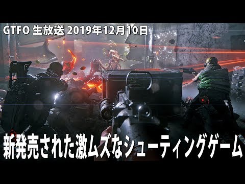 新発売された協力プレイ型のホラー系ハードコアシューティングに生挑戦 【 GTFO 生放送 アフロマスク 】