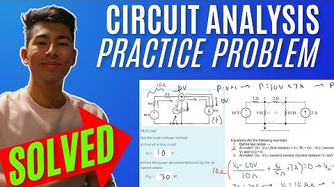 Intro to Circuit Analysis | Ch.4 - Techniques of Circuit Analysis | Q.2: Use the node-voltage met...