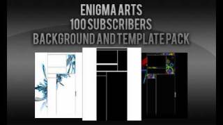 100 Subscribers Background and Template Pack