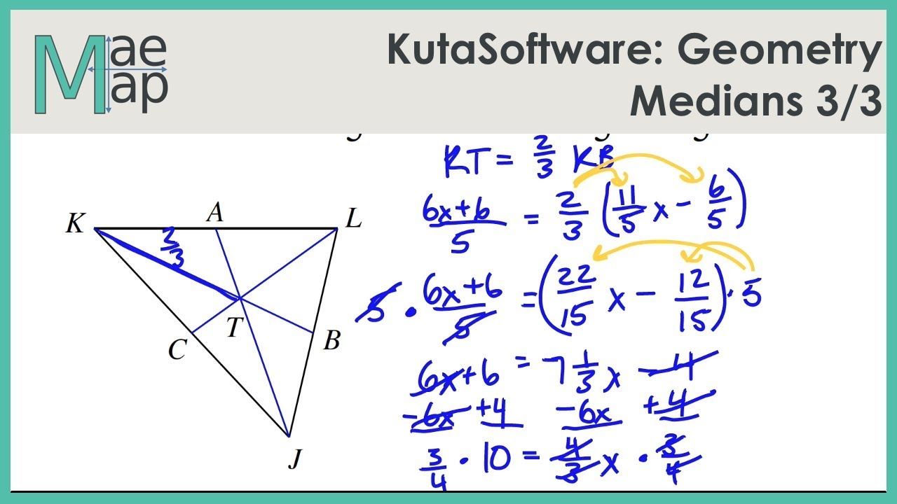 median geometry formula