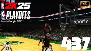 NBA 2K25 =My Career= [PC] (4K) EP437 {Playoffs: East Semis} Game 4 {Bulls @ Celtics}