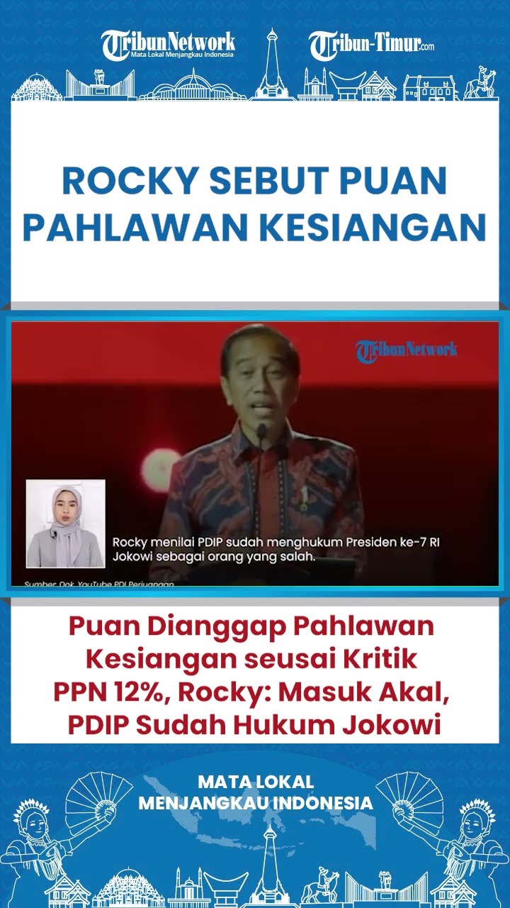 SHORT Rocky Gerung Nilai Puan Maharani Bak 'Pahlawan Kesiangan' Usai Ikutan Kritik Naik PPN 12%