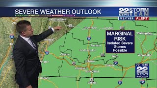 Weather Alert: Isolated to scattered downpours and storms Wednesday