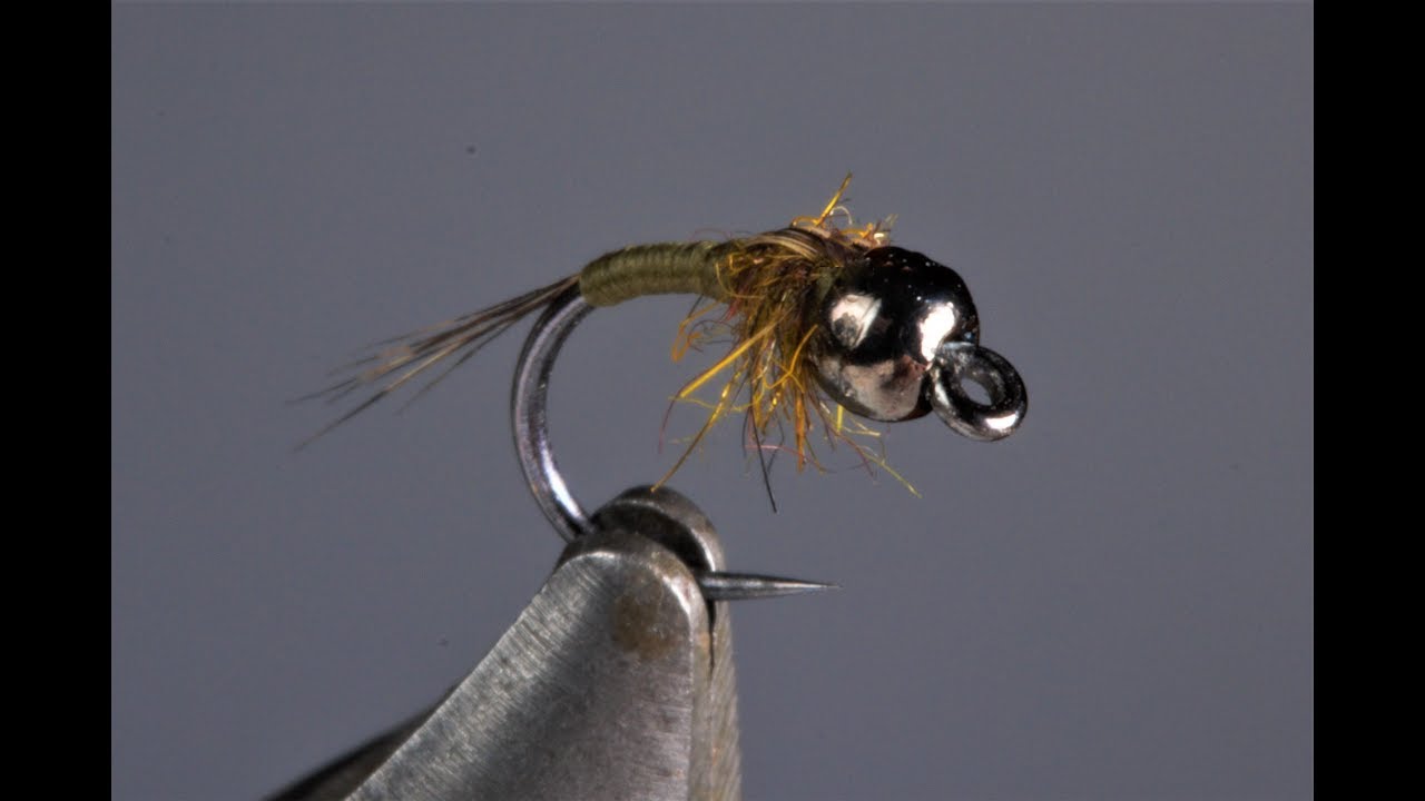 20 GO TO PATTERN Grey Zebra Midge Nymph Fly with flash wing sz