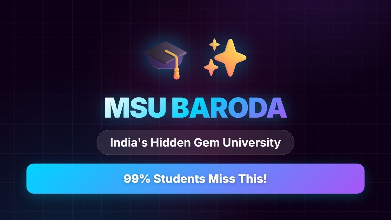 MSU Baroda: India's Hidden Gem University | NAAC A++ | Top Faculties ...