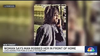 LASD looking for suspect who robbed woman in front of her Lynwood home